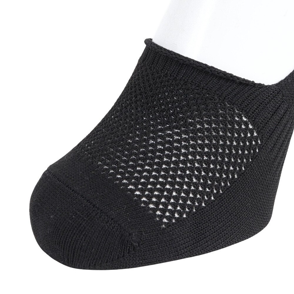 クー（Coo.）（レディース）接触冷感 HM カバーソックス 3足組 BLK 895NN3OK0030