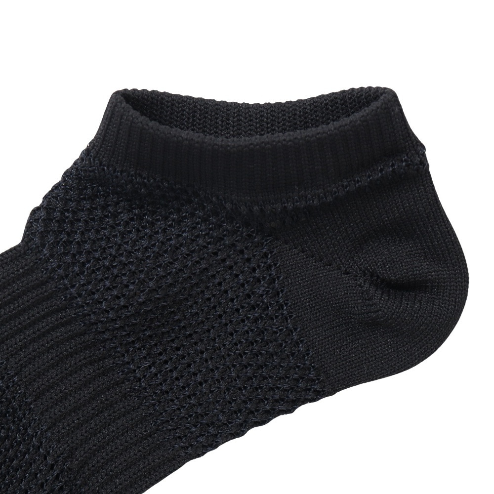 クー（Coo.）（レディース）接触冷感 HM ショートソックス 3足組 BLK 895NN3OK0032
