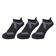 (レディース、キッズ)デオハイバソックス 3足組 BLK SK4S0210-WA895-GRYW