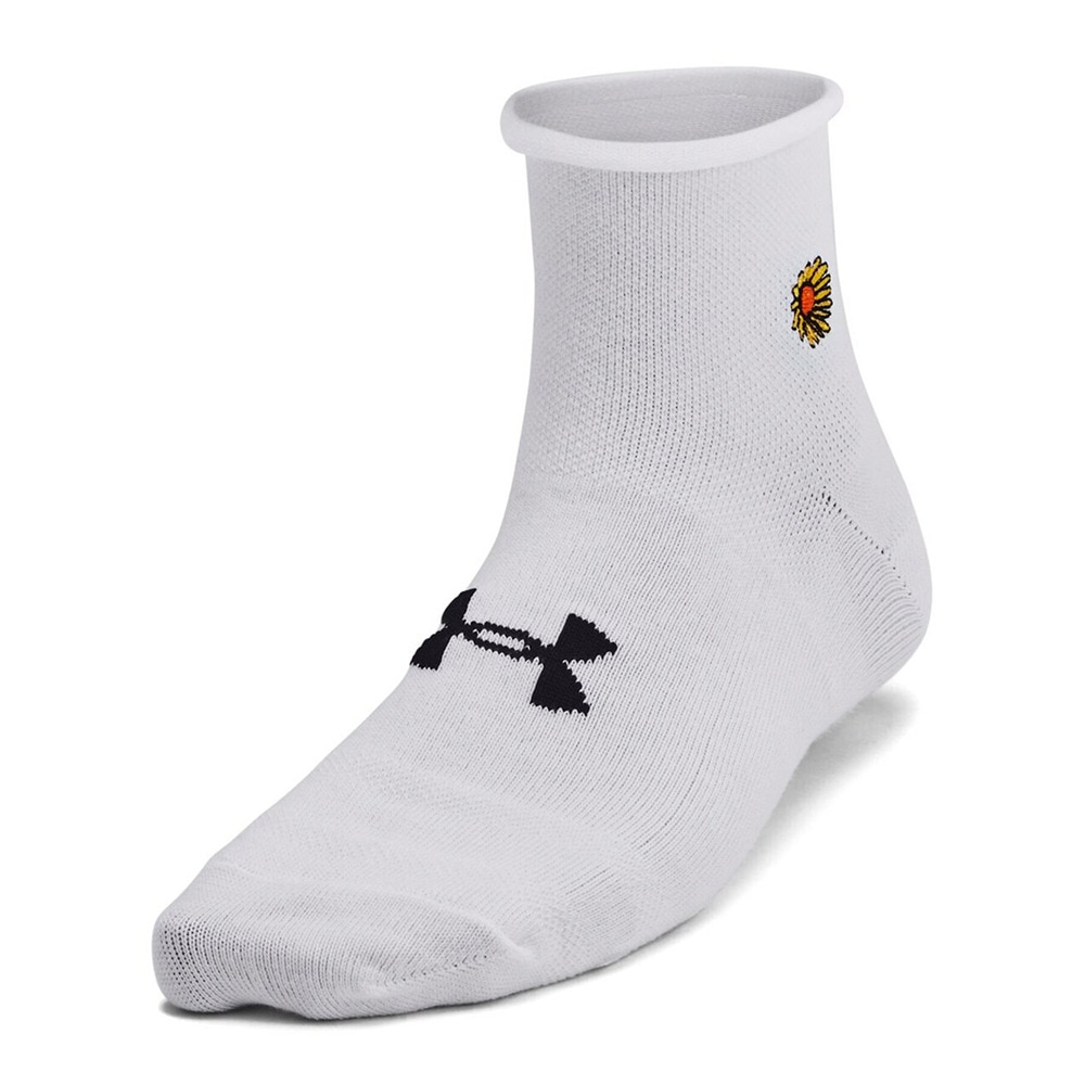 アンダーアーマー（UNDER ARMOUR）（レディース）エッセンシャル ノベルティ クオーター ソックス 3足組 1384025 102 白