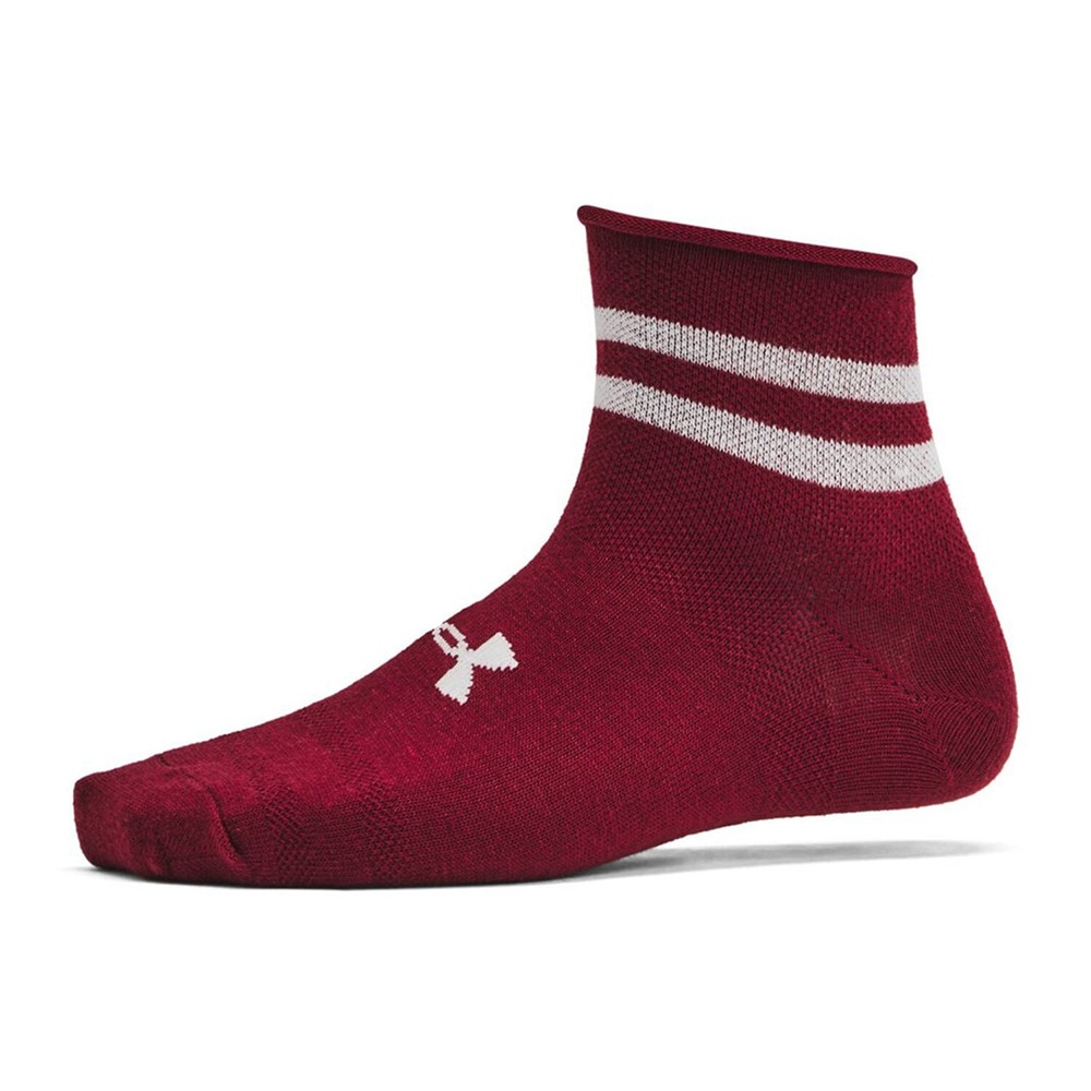 アンダーアーマー（UNDER ARMOUR）（レディース）エッセンシャル ノベルティ クオーター ソックス 3足組 1384025 625