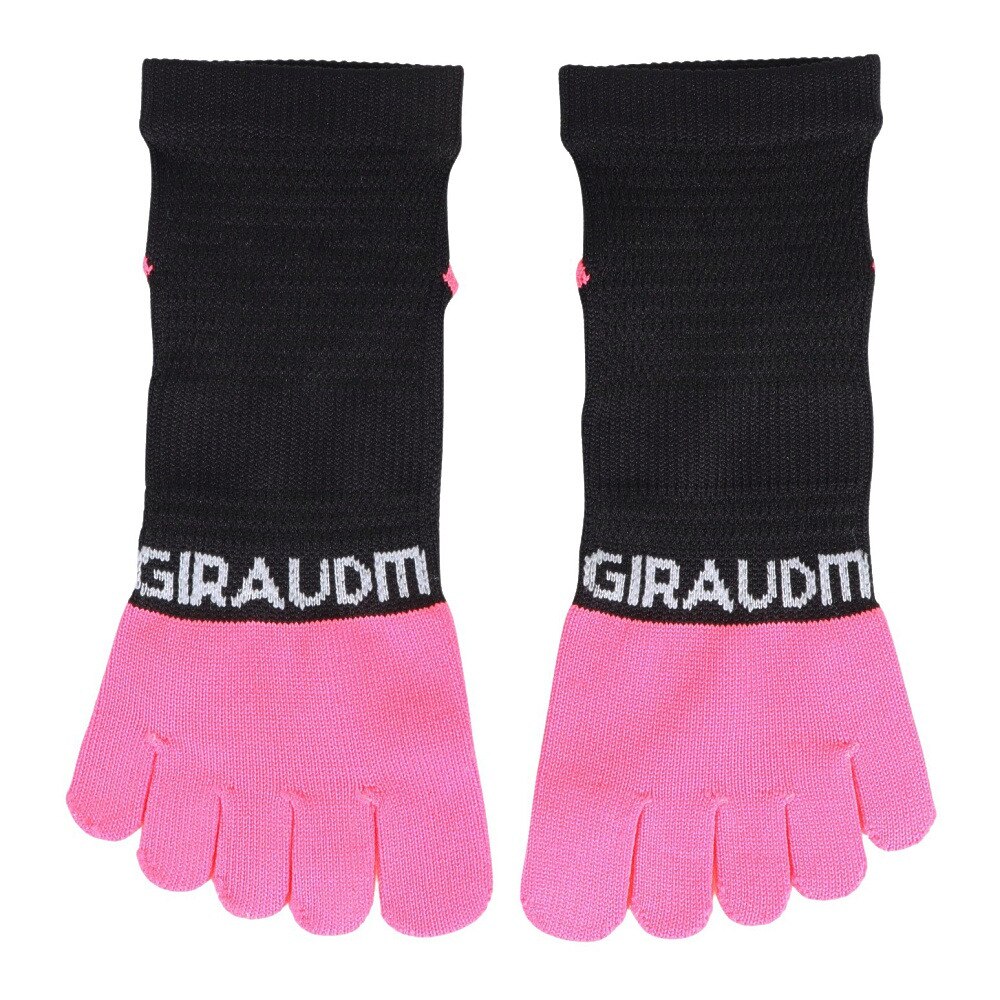 ジローム（GIRAUDM）（レディース、キッズ）ストロング5本指ソックス 3足組 YELBLUPNK SK3S0048-WA894-GROK