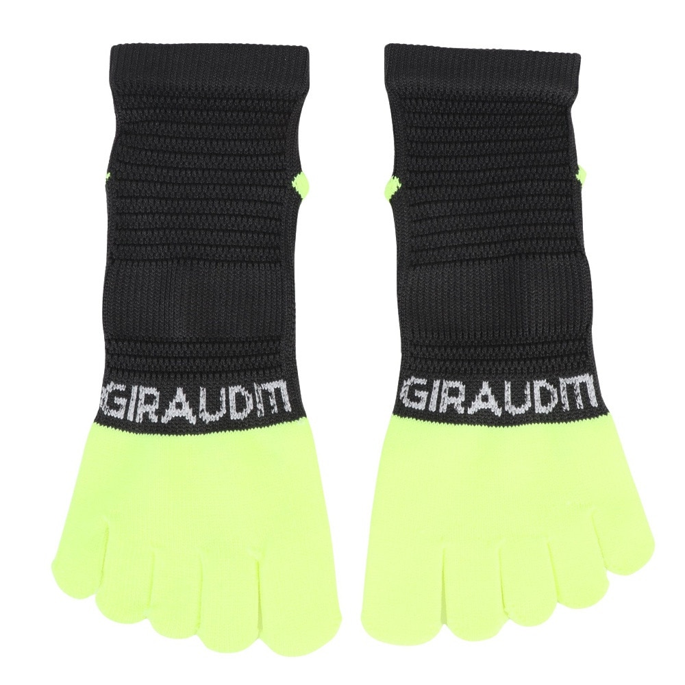 ジローム（GIRAUDM）（レディース、キッズ）ストロング5本指ソックス 3足組 YELBLUPNK SK3S0048-WA894-GROK