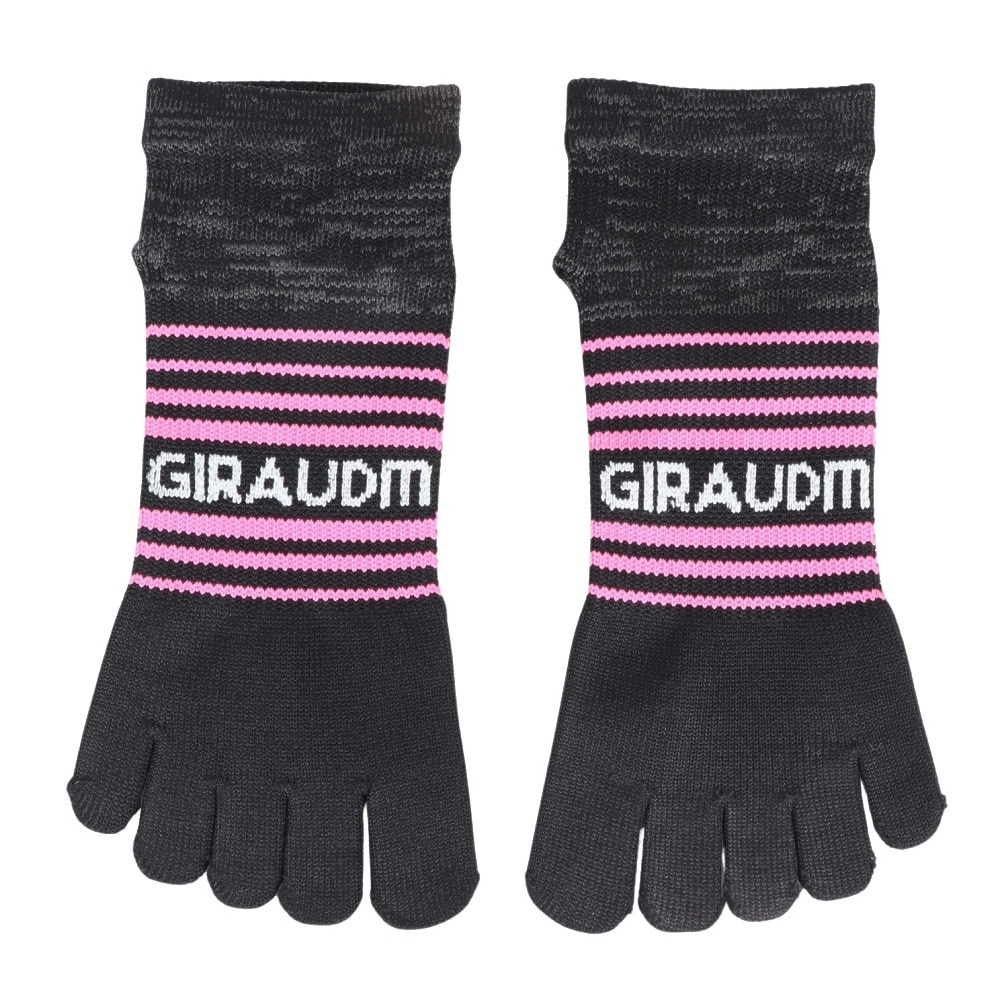 ジローム（GIRAUDM）（レディース、キッズ）ストロング5本指ソックス 3足組 YELBLUPNK SK3S0049-WA894-GROK