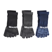 (レディース、キッズ)ストロング5本指ソックス 3足組 GRYNVYBLK SK3S0050-WA894-GROK