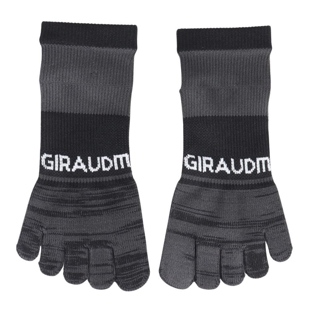 ジローム（GIRAUDM）（レディース、キッズ）ストロング5本指ソックス 3足組 YELORGBLK SK3S0051-WA894-GROK