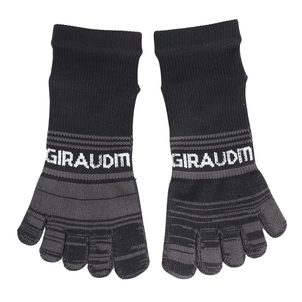ジローム（GIRAUDM）（レディース、キッズ）クール5本指ソックス 3足組 BLK SK4S0198-WA895-GRYW