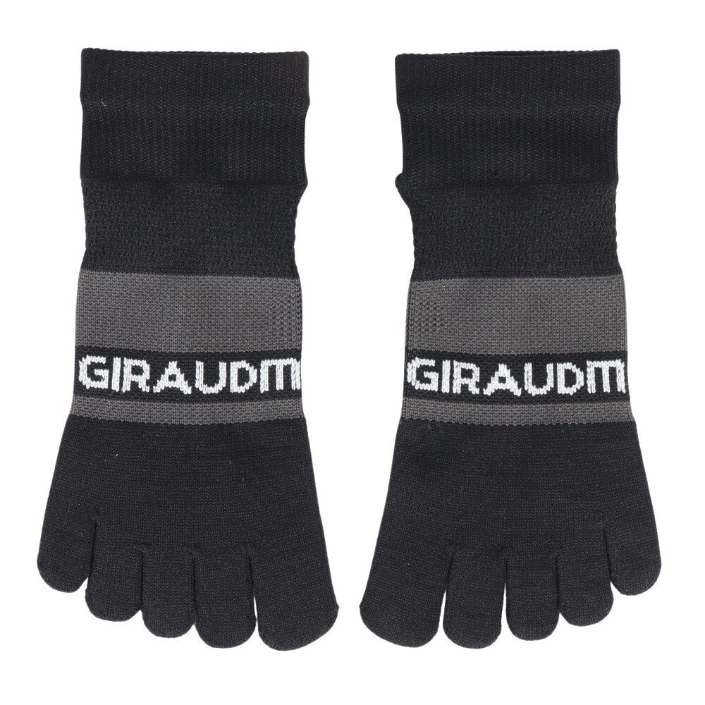 ジローム（GIRAUDM）（レディース、キッズ）デオ5本指ソックス 3足組 YELPNKBLK SK4S0212-WA895-GRYW