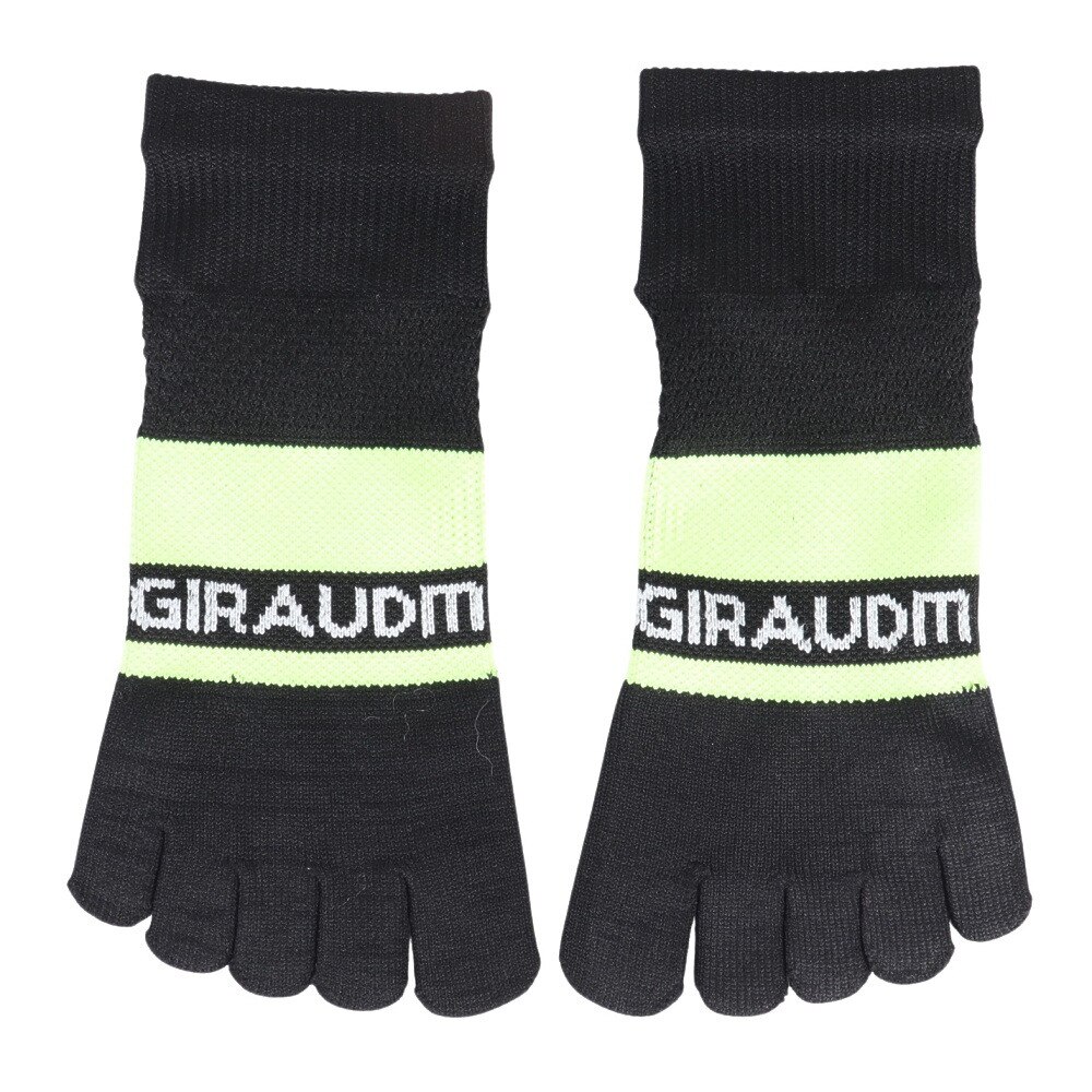 ジローム（GIRAUDM）（レディース、キッズ）デオ5本指ソックス 3足組 YELPNKBLK SK4S0212-WA895-GRYW