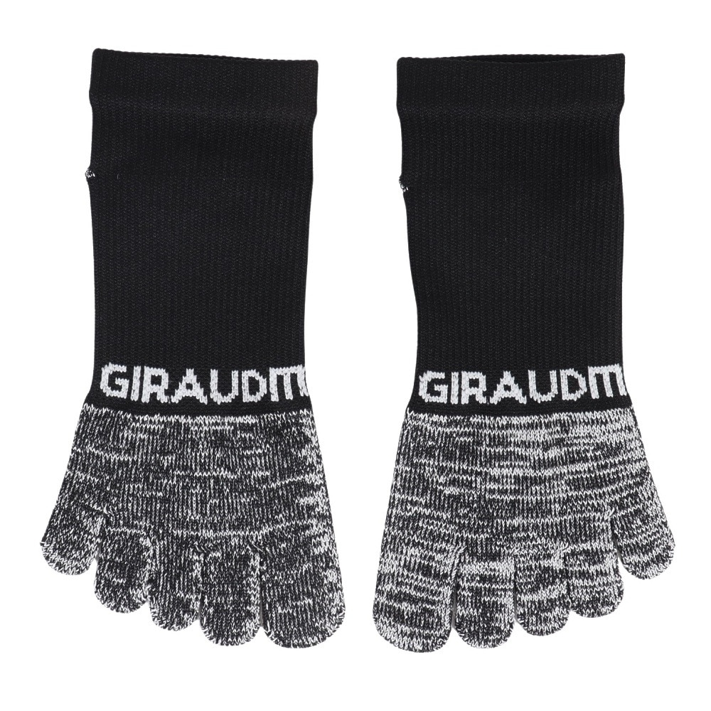ジローム（GIRAUDM）（レディース、キッズ）ドライ 5本指ソックス 3足組 22～25cm BLK SK4S0224-WA895-GRYW