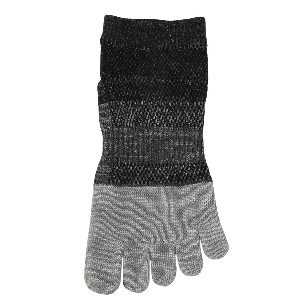クー（Coo.）（レディース）靴下 冷感 5指ソックス 3足組 GRYNVYBLK 22-25センチ 895CO5GSA0009 GRY  吸汗速乾 接触冷感 5本指ソックス おしゃれ カジュアル
