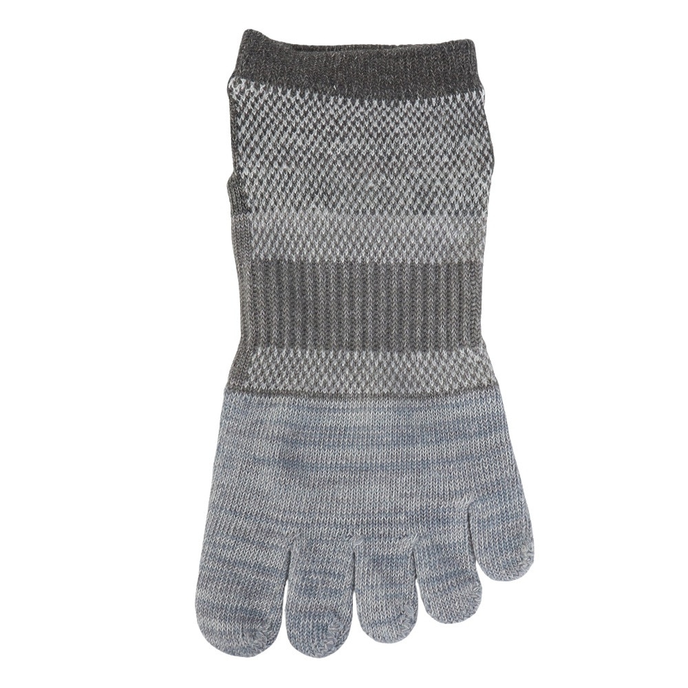 クー（Coo.）（レディース）靴下 冷感 5指ソックス 3足組 GRYNVYBLK 22-25センチ 895CO5GSA0009 GRY  吸汗速乾 接触冷感 5本指ソックス おしゃれ カジュアル