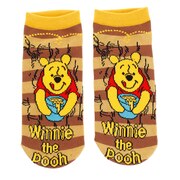くまのプーさん（Winnie The Pooh）（レディース）プー ブラウンボーダー ソックス JGS0255