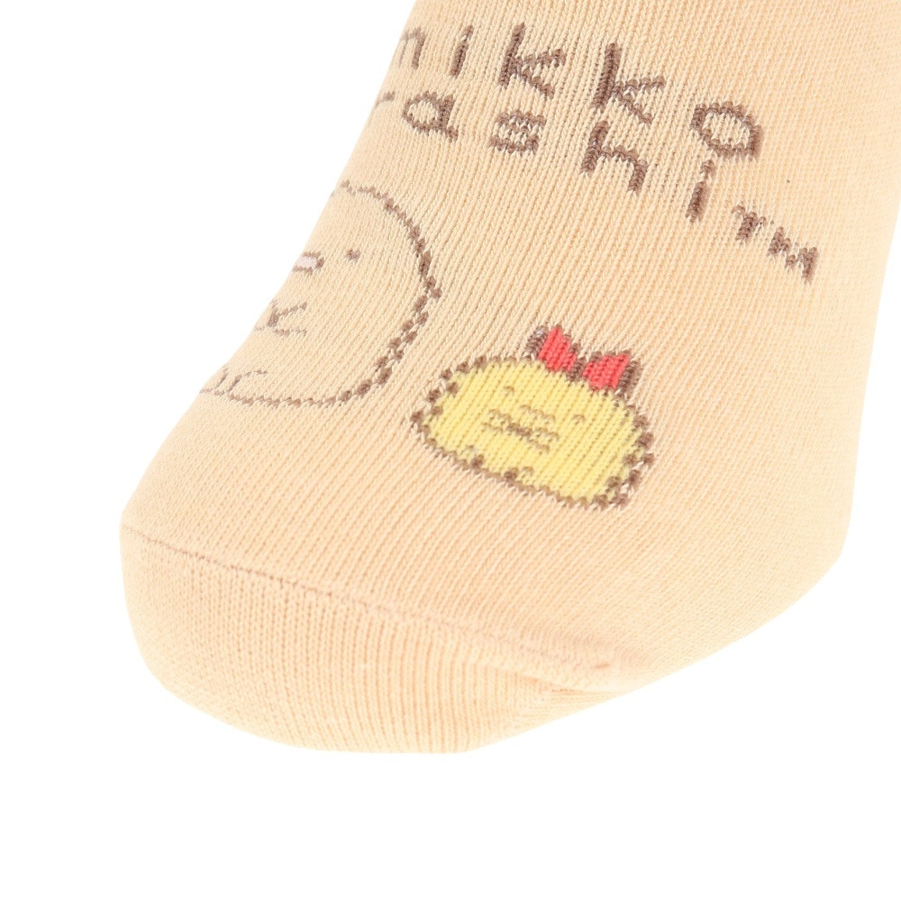 すみっコぐらし（Sumikkogurashi）（レディース）ぬいぐるみ刺繍ソックス とんかつ NGS074