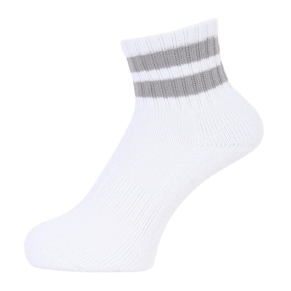 クー（Coo.）（レディース）アンクル ラインソックス 895Q3OK0105 GRY