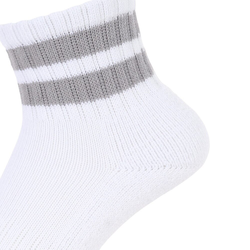 クー（Coo.）（レディース）アンクル ラインソックス 895Q3OK0105 GRY