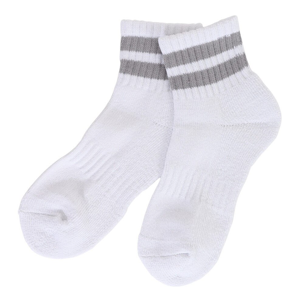 クー（Coo.）（レディース）アンクル ラインソックス 895Q3OK0105 GRY