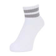 クー(Coo.)(レディース)アンクル ラインソックス 895Q3OK0105 GRY