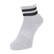 クー(Coo.)(レディース)アンクル ラインソックス 895Q3OK0108 GRY