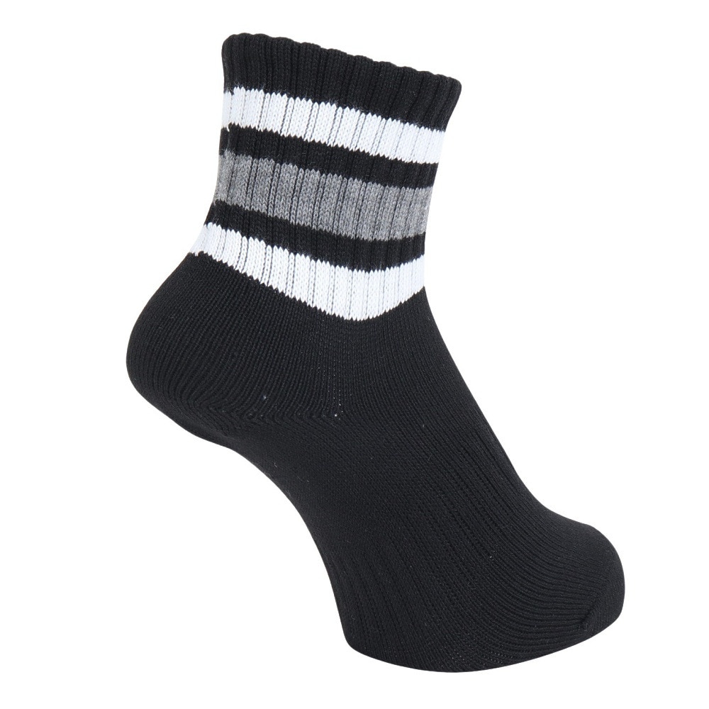 クー（Coo.）（レディース）アンクルラインソックス 1足組 BLK 895CO4GSA0056 22cm