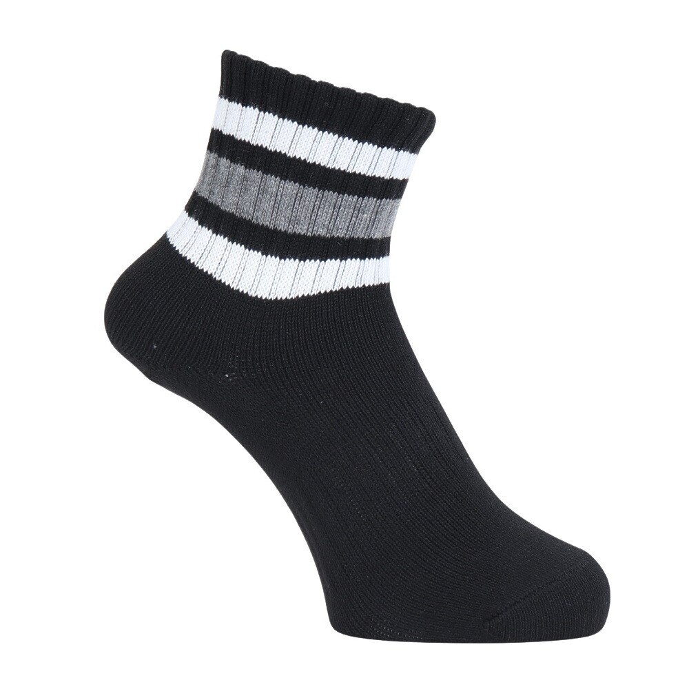 クー（Coo.）（レディース）アンクルラインソックス 1足組 BLK 895CO4GSA0056 22cm