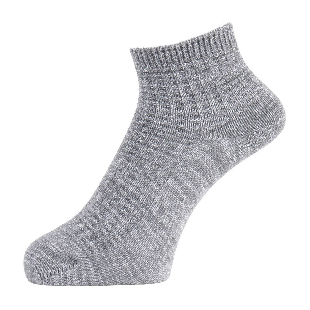 クー（Coo.）（レディース）アンクル麻混ソックス GRY 1足組 895CO4GSA0058