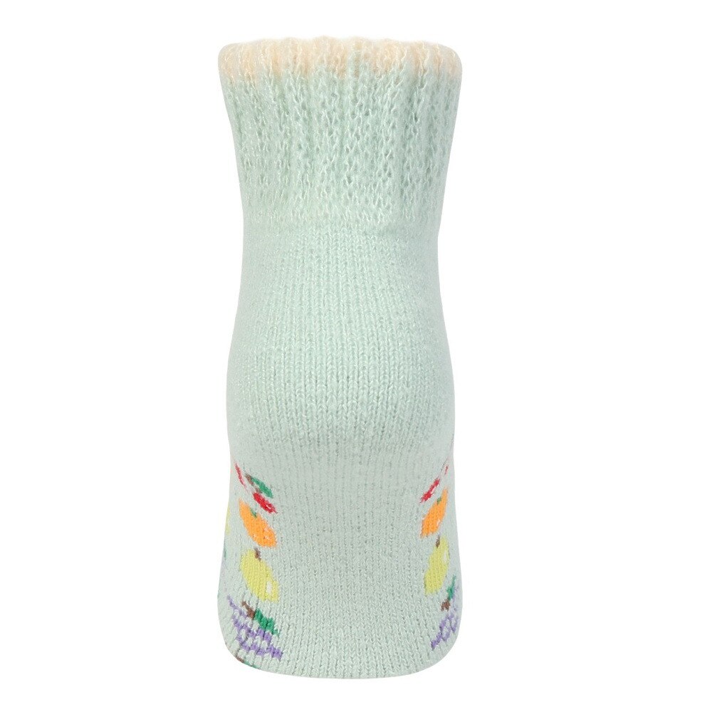 福助（レディース）ルームソックス WARM HOME フルーツ ショート丈 2262-12M MNT ミント 23cm
