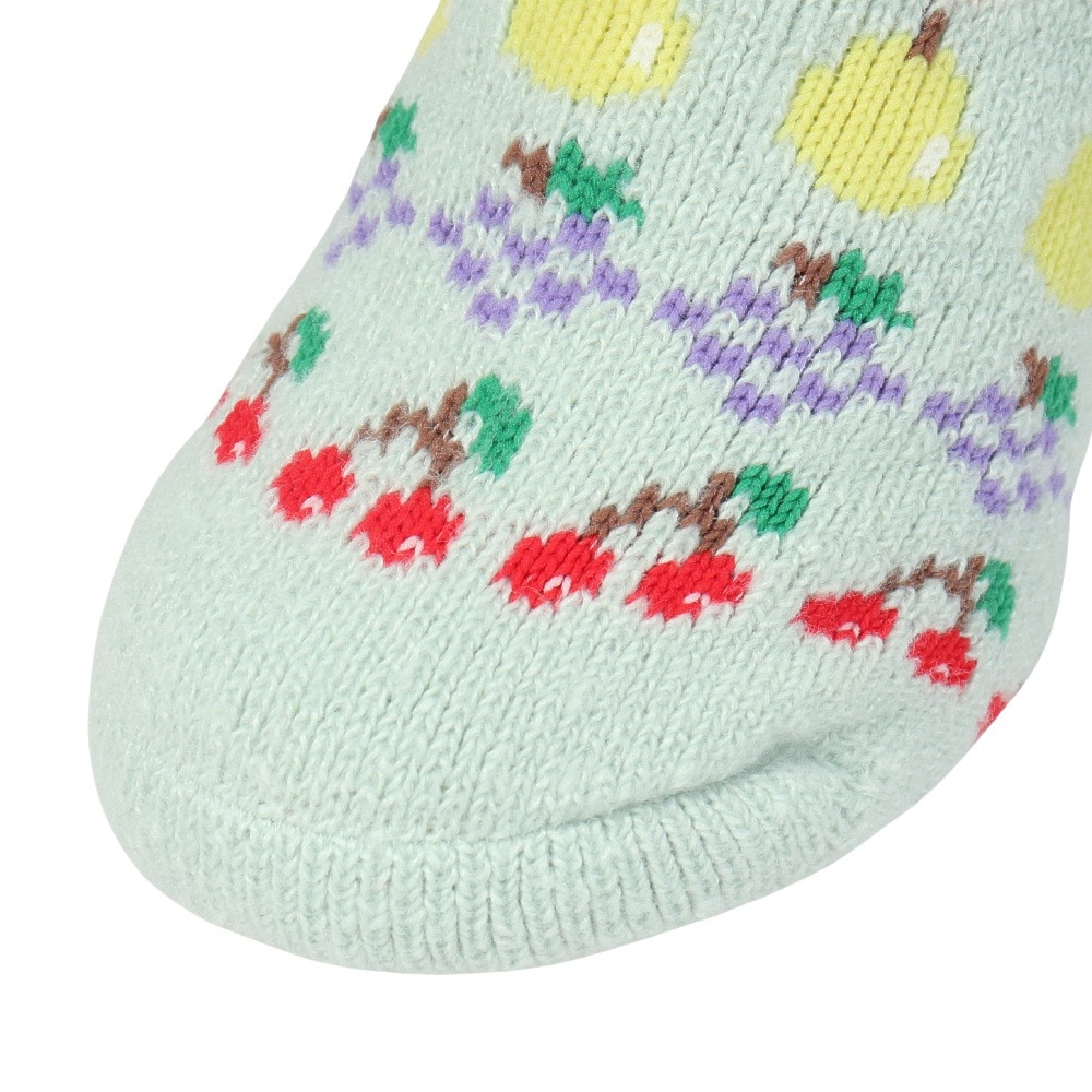 福助（レディース）ルームソックス WARM HOME フルーツ ショート丈 2262-12M MNT ミント 23cm