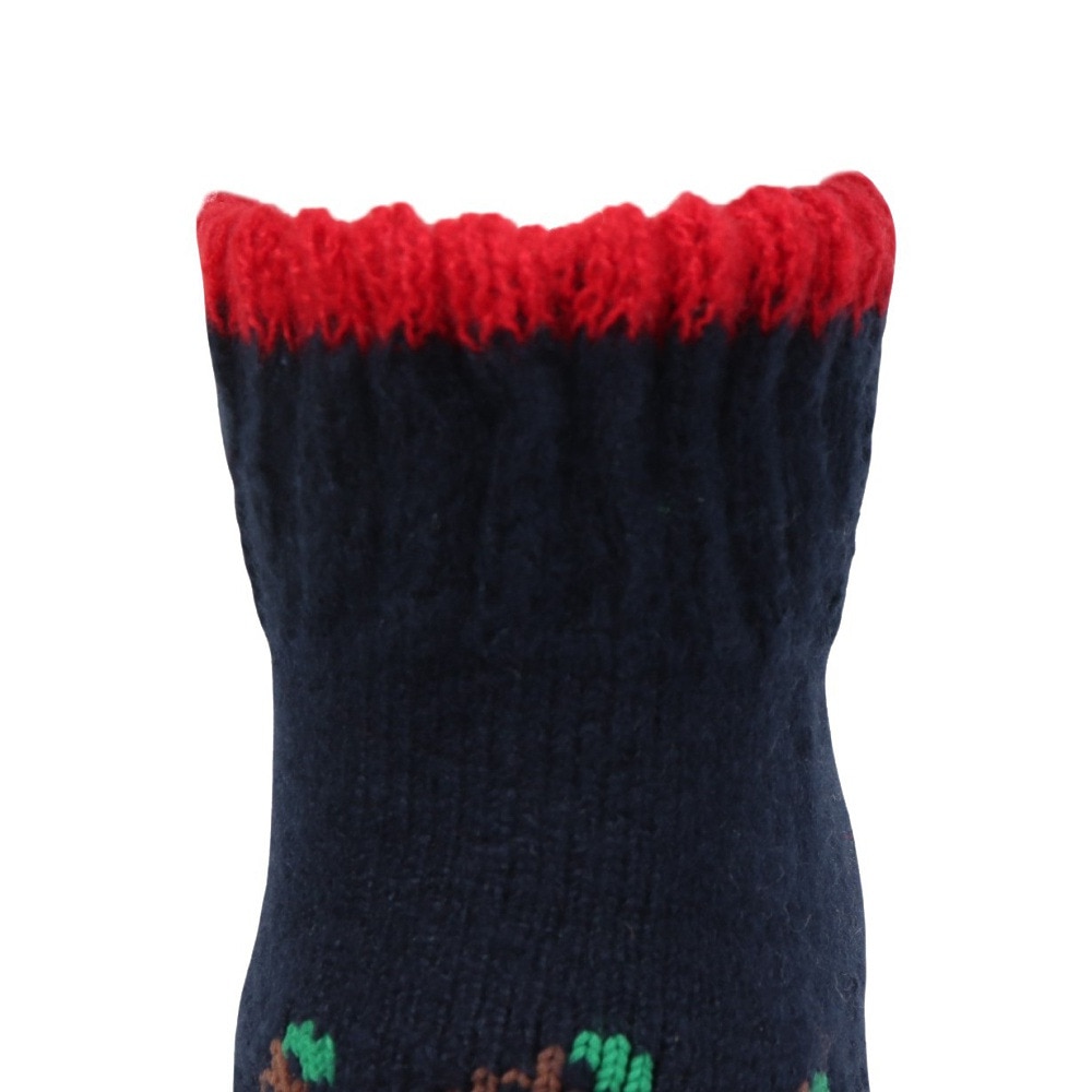 福助（レディース）ルームソックス WARM HOME フルーツ ショート丈 2262-12M NVY ネイビー 23cm