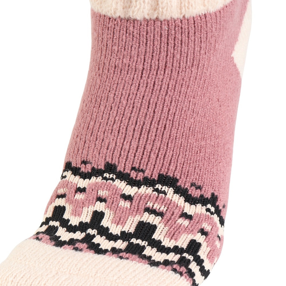 福助（レディース）ルームソックス フリース ショート丈 4275-11M PNK ピンク 23cm