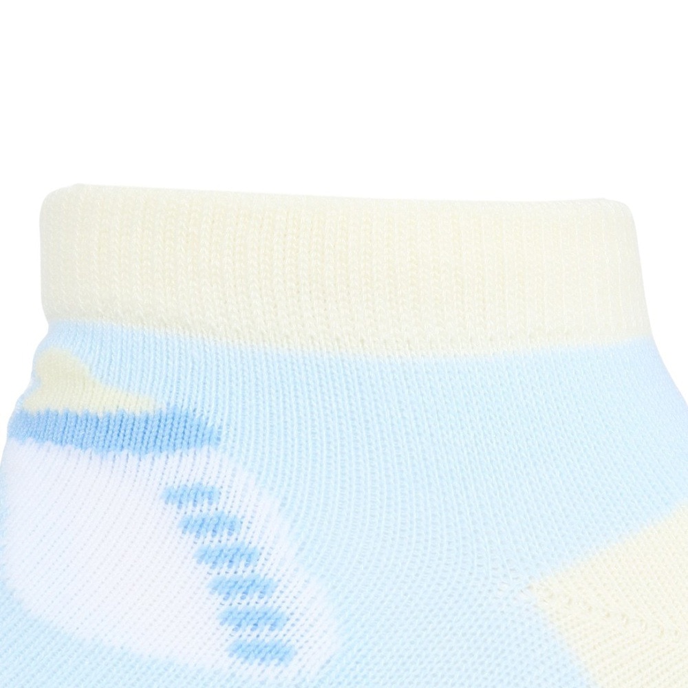 助野（SUKENO）（レディース）靴下 つぶらな瞳のなまがき はいはい ソックス 水色 23-25cm 54L38300Q２ くるぶし丈 アンクルソックス