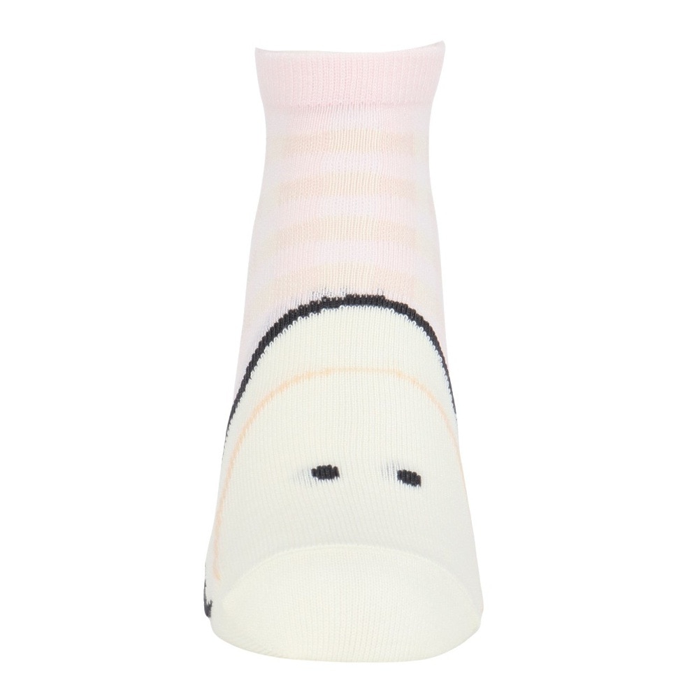 助野（SUKENO）（レディース）靴下 つぶらな瞳のなまがき どあっぷ ソックス ピンク 23-25cm 54L38301N くるぶし丈 アンクルソックス