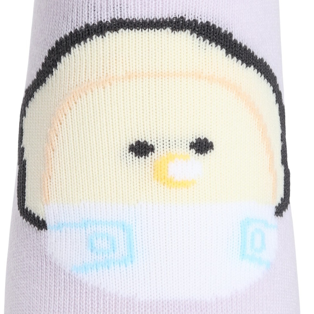 助野（SUKENO）（レディース）靴下 つぶらな瞳のなまがき ベビー ソックス ラベンダー 23-25cm 54L38302P くるぶし丈 アンクルソックス