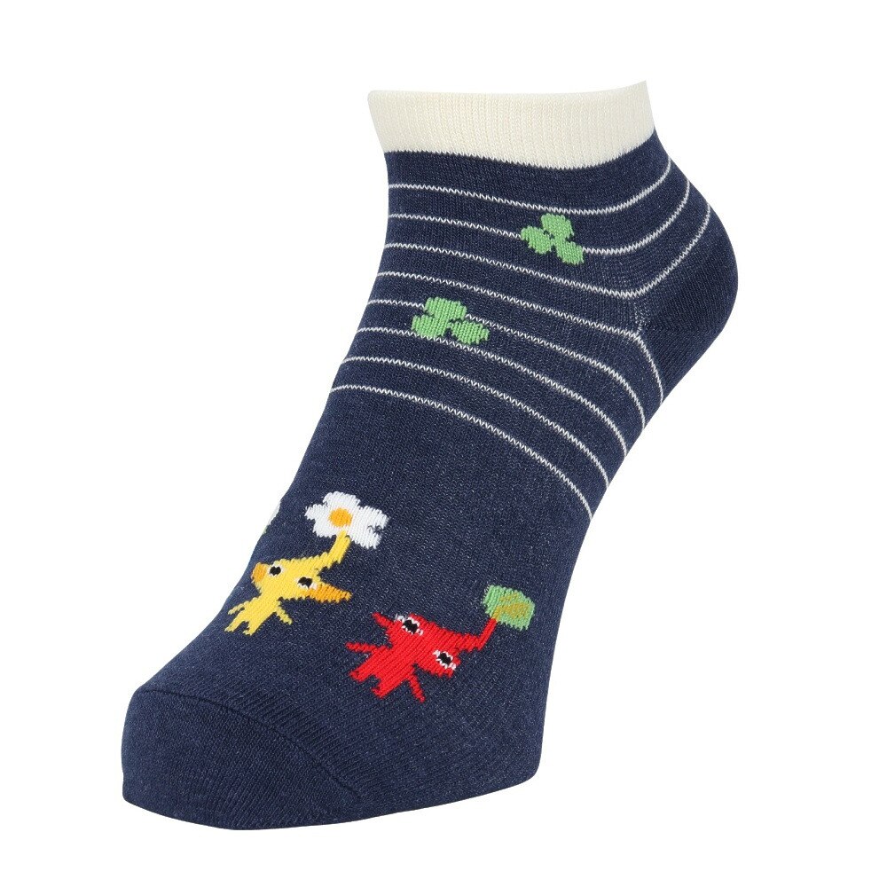 ピクミン（レディース）アンクル丈ソックス ピクミン ボーダー SN2325 70M28422S