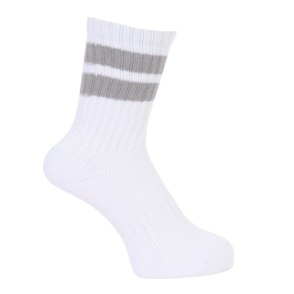 クー（Coo.）（レディース）クルー ラインソックス 895Q3OK0093 GRY 22cm