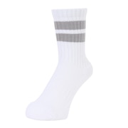 (レディース)クルー ラインソックス 895Q3OK0093 GRY 22cm