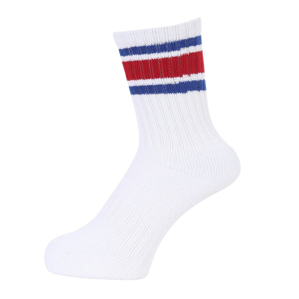 クー（Coo.）（レディース）クルー ラインソックス 895Q3OK0094 WHT