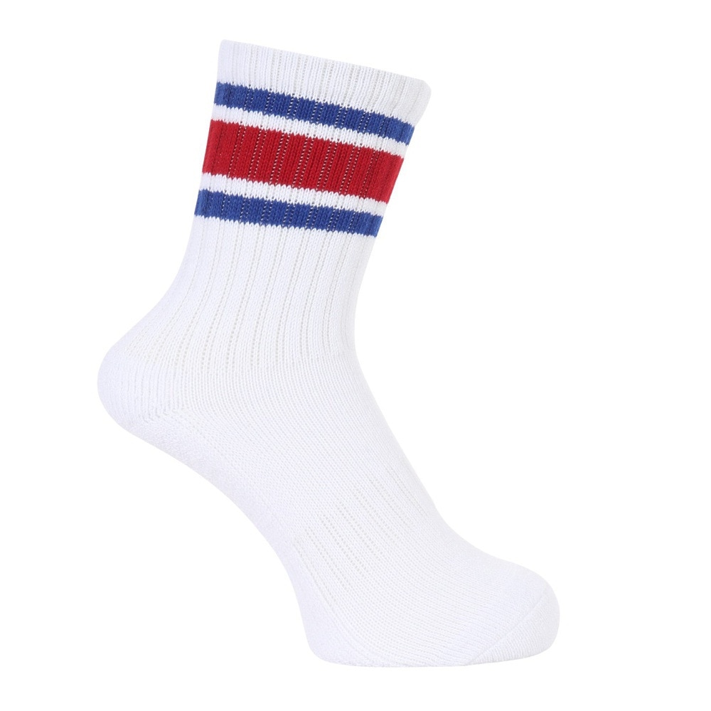 クー（Coo.）（レディース）クルー ラインソックス 895Q3OK0094 WHT