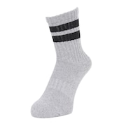 クー(Coo.)(レディース)クルー ラインソックス 895Q3OK0096 GRY