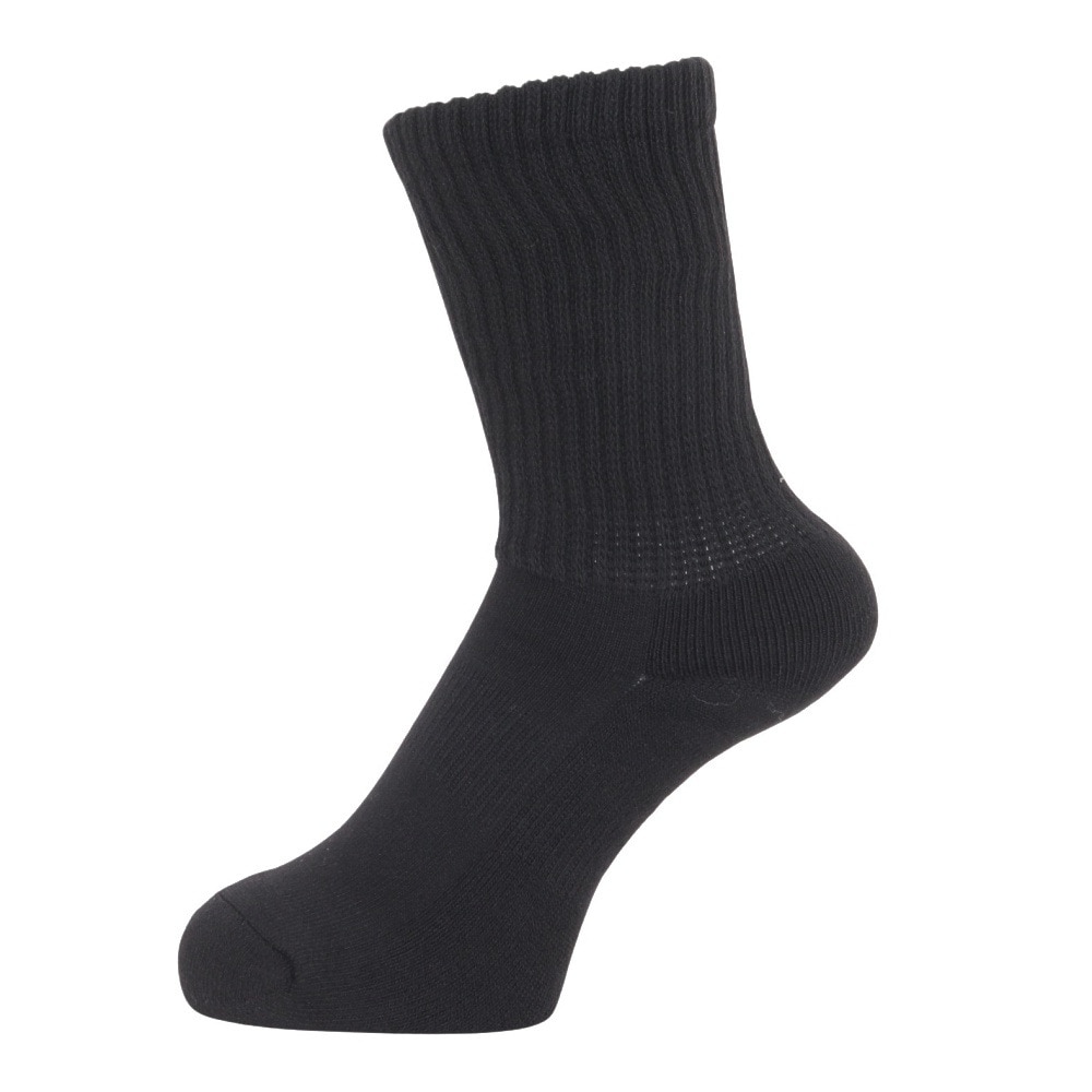 クー（Coo.）（レディース）クルー ソックス 895Q3OK0104 BLK