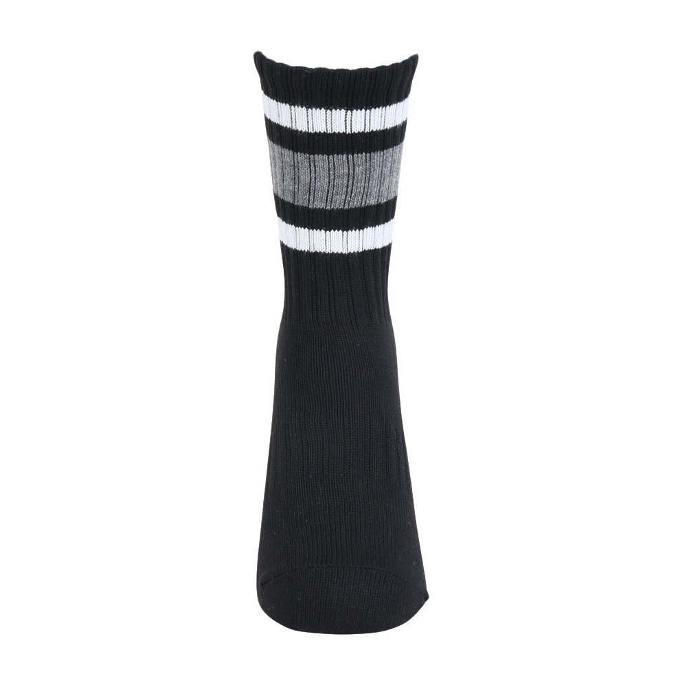クー（Coo.）（レディース）クルーラインソックス 1足組 BLK 24S895CO4GSA0062