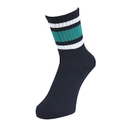(レディース)クルーラインソックス 1足組 NVY 895CO4GSA0061