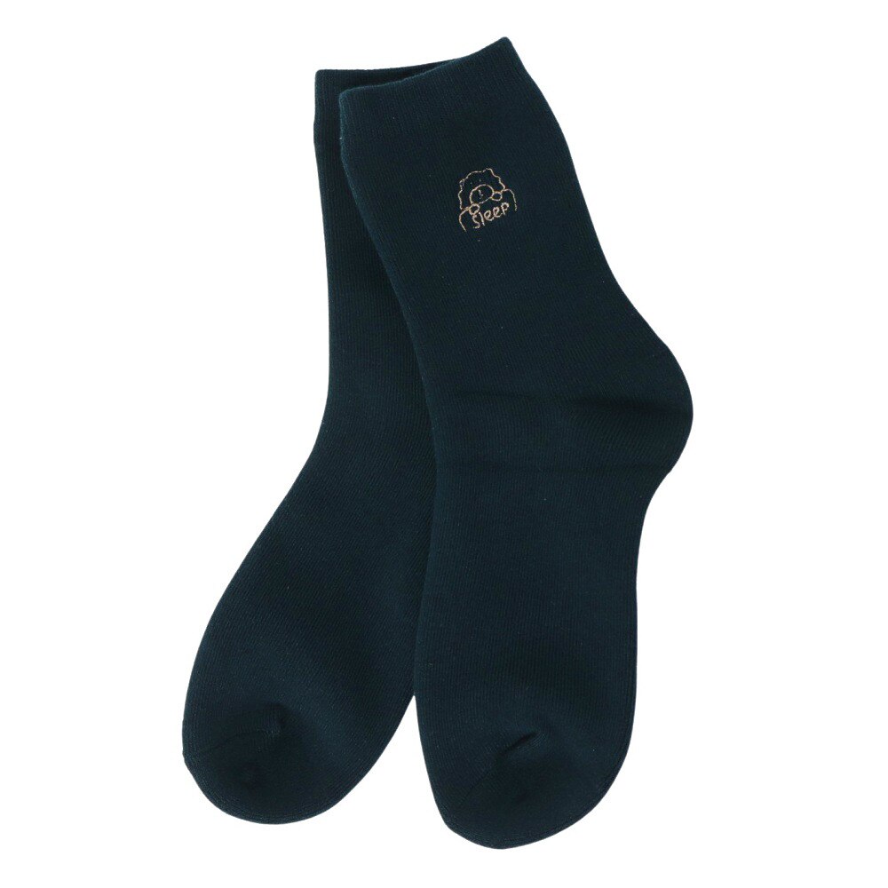 福助（FUKUSUKE）（レディース）ソックス あったかワンポイントパイル 3262-87KGRN