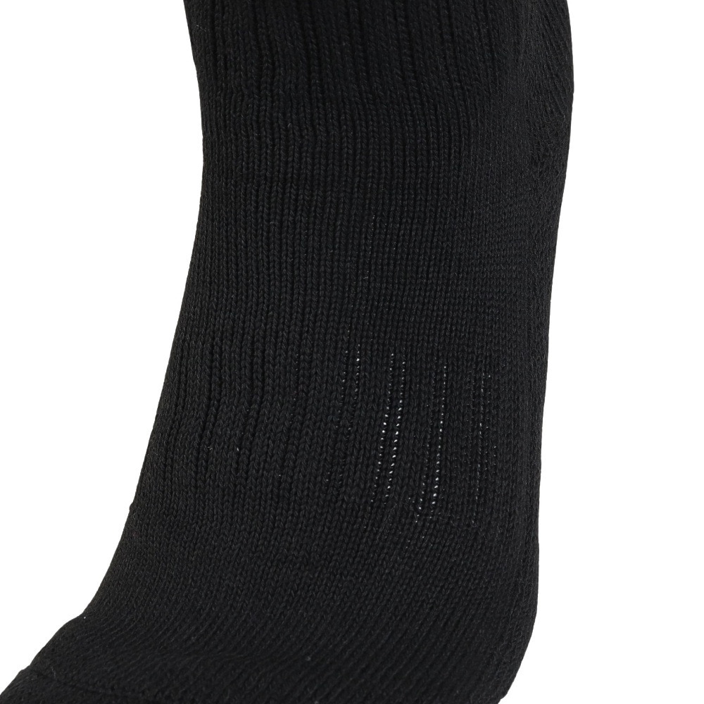 クー（Coo.）（レディース）1足組 クルー丈 ラインソックス 895Q4GSA0035 BLK