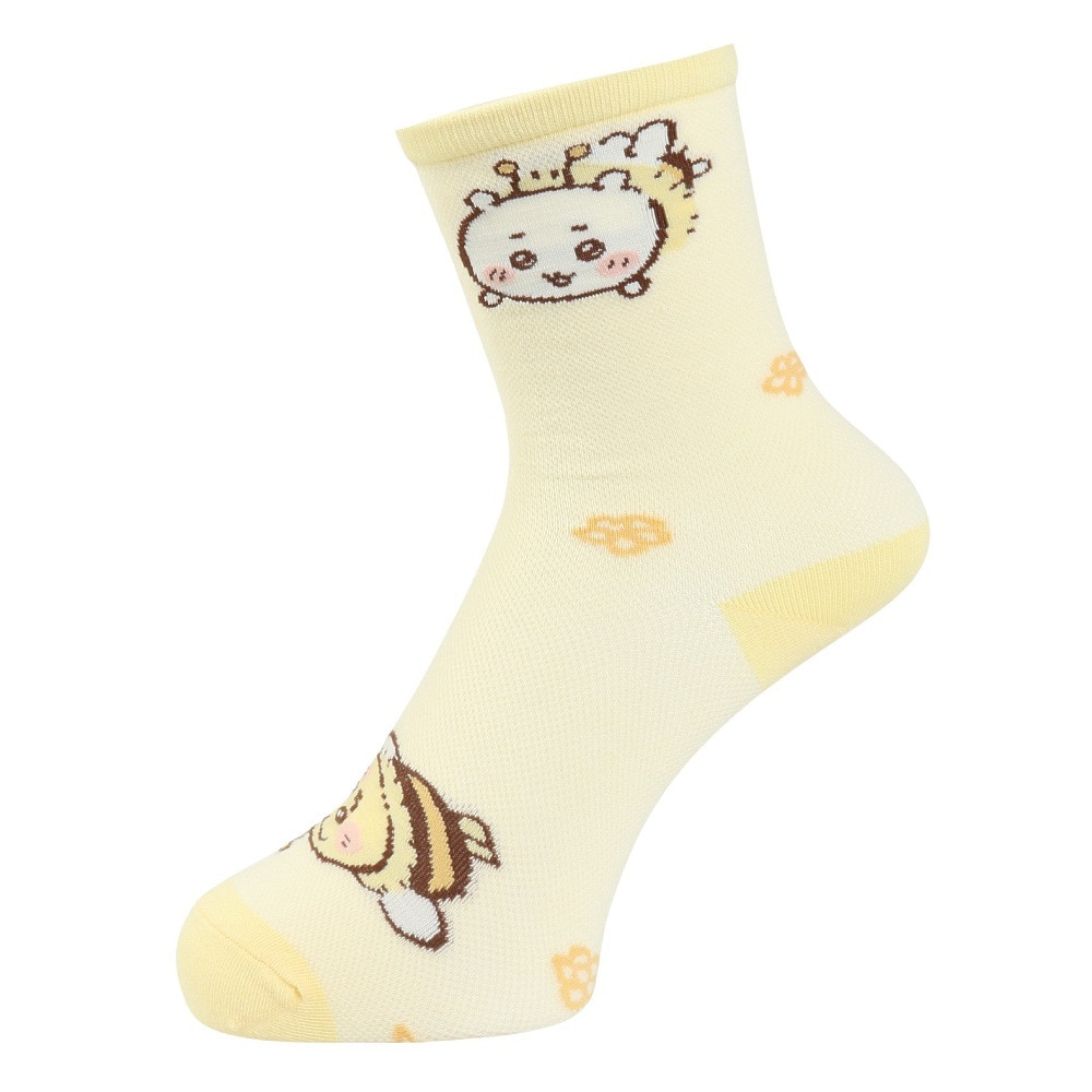 ちいかわ（chiikawa）（レディース）ハチワレ うさぎ ハチ総柄 メッシュソックス 3197011-41