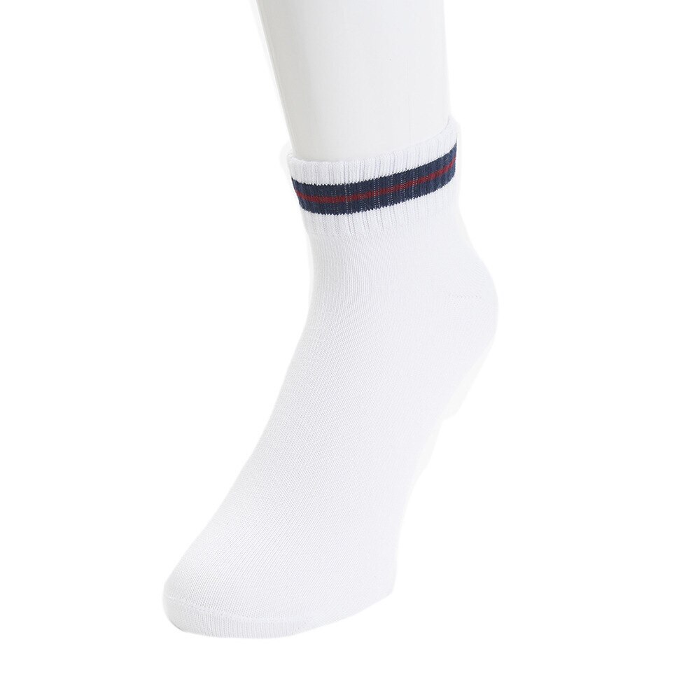 ショートソックス ライン 23.0～25.0cm 895Q7OK6213WH23