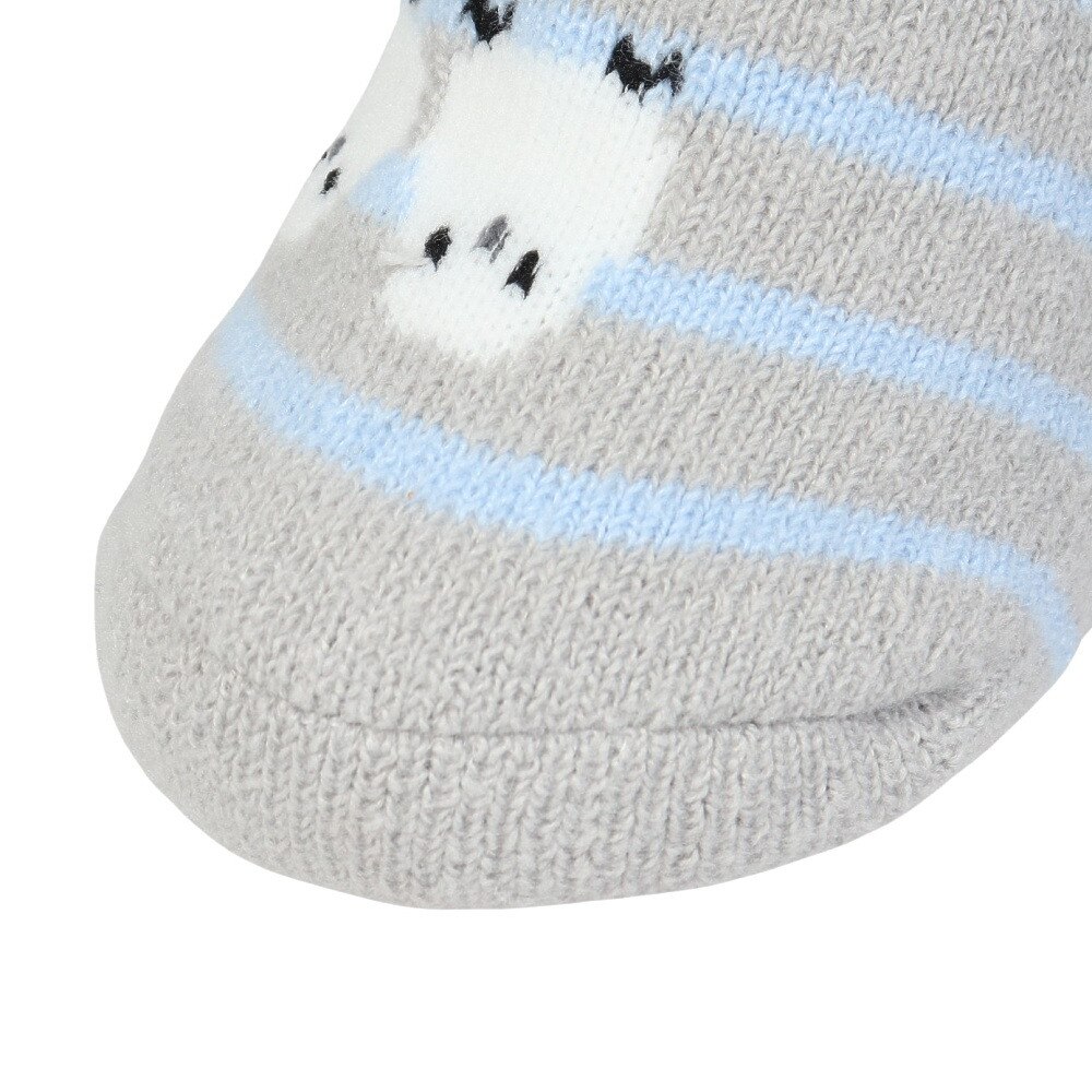 福助（レディース）ルームソックス WARM HOME シマエナガカバー ショート丈 2262-10M GRY グレー 23cm