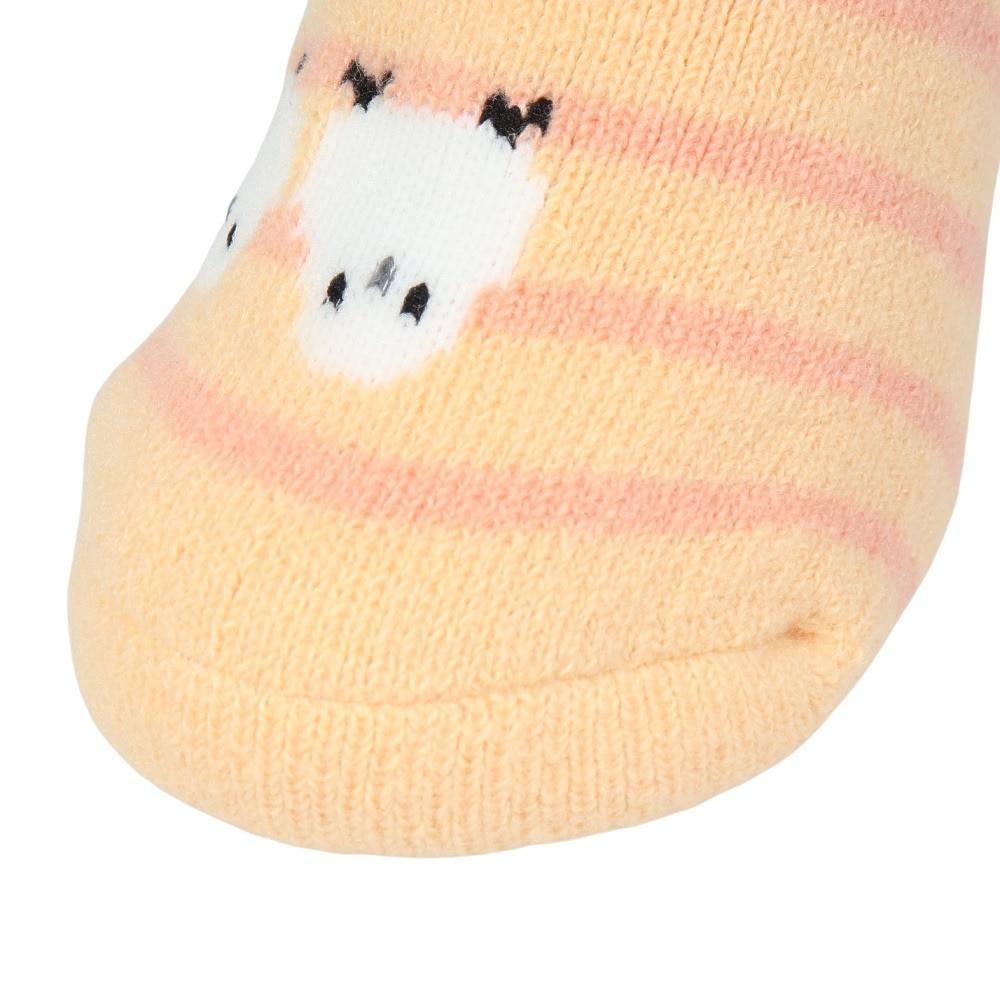 福助（レディース）ルームソックス WARM HOME シマエナガカバー ショート丈 2262-10M ORG オレンジ 23cm