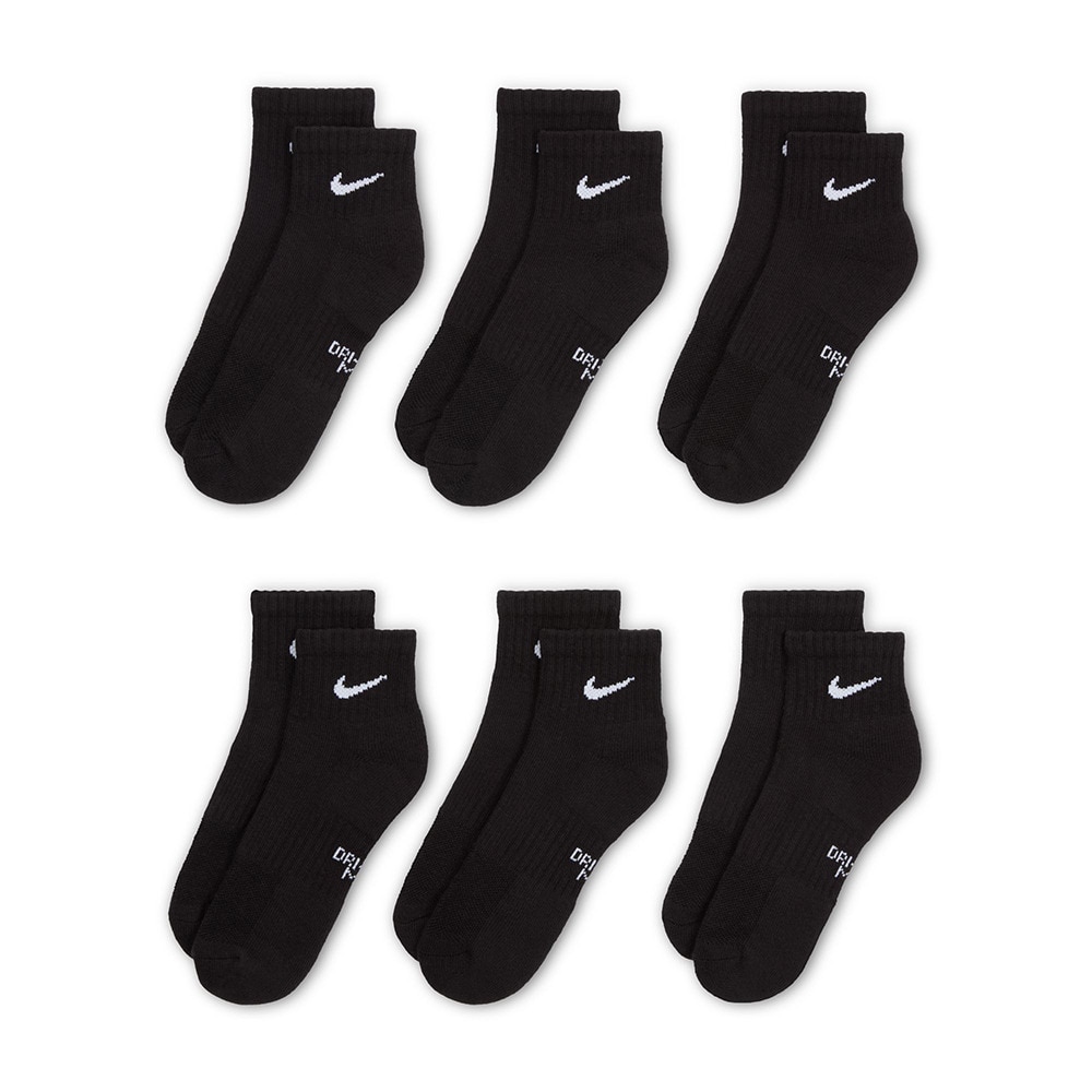 ナイキ（NIKE）（キッズ）キッズ エブリデイ クッションド アンクル ソックス 6足組 SX6912-010