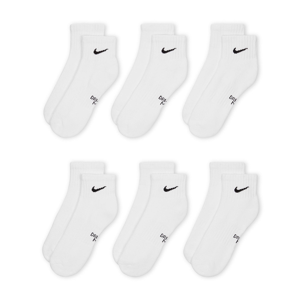 ナイキ（NIKE）（キッズ）キッズ エブリデイ クッションド アンクル ソックス 6足組 SX6912-100